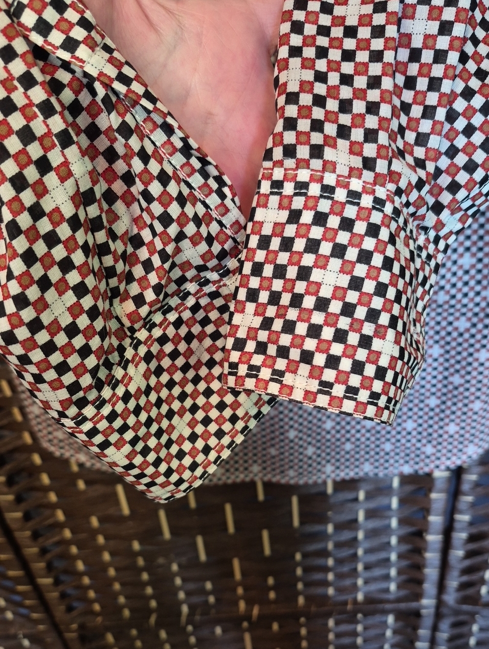 Tory Burch Brown and White Patterned Tunic - Picture 4 of 9